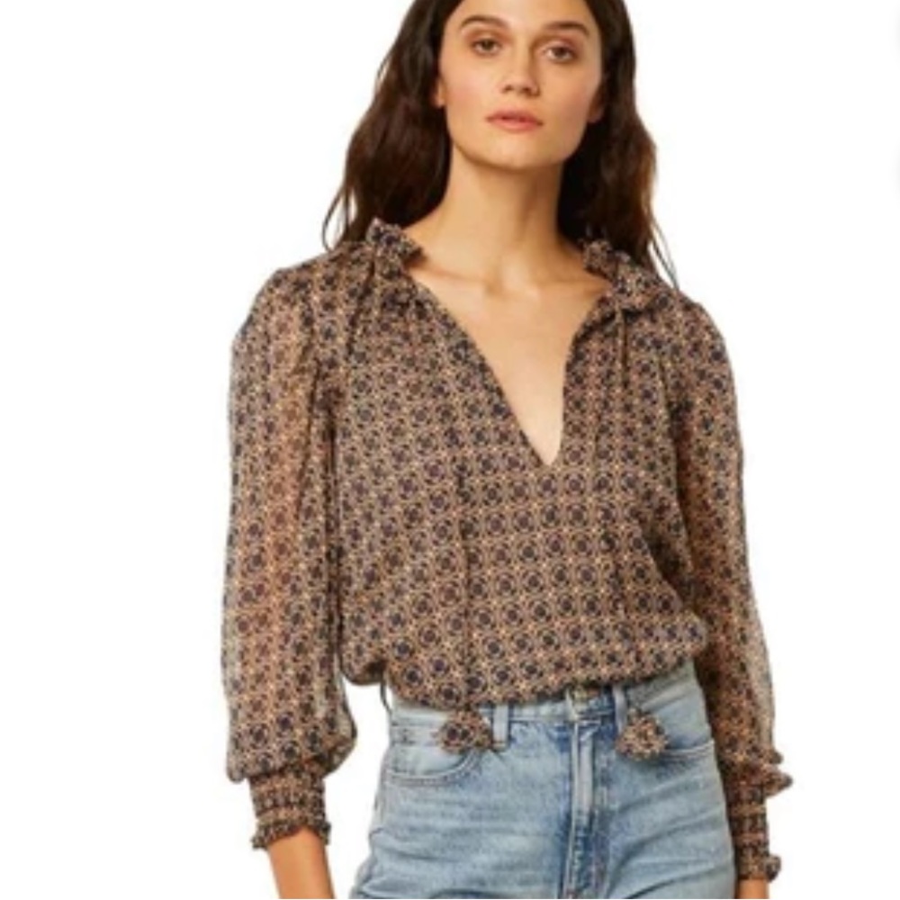 MISA Los Angeles Siena Top Tile Print